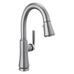 DELTA FAUCET Delta Faucet 9979-AR-DST Coranto Single Handle Pull Down Bar Faucet in Arctic Stainless