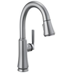 DELTA FAUCET Delta Faucet 9979-AR-DST Coranto Single Handle Pull Down Bar Faucet in Arctic Stainless