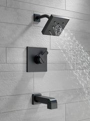 DELTA FAUCET Delta Faucet T17467-BL Ara One Handle Single Function Bathtub & Shower Faucet in Matte Black Trim Only