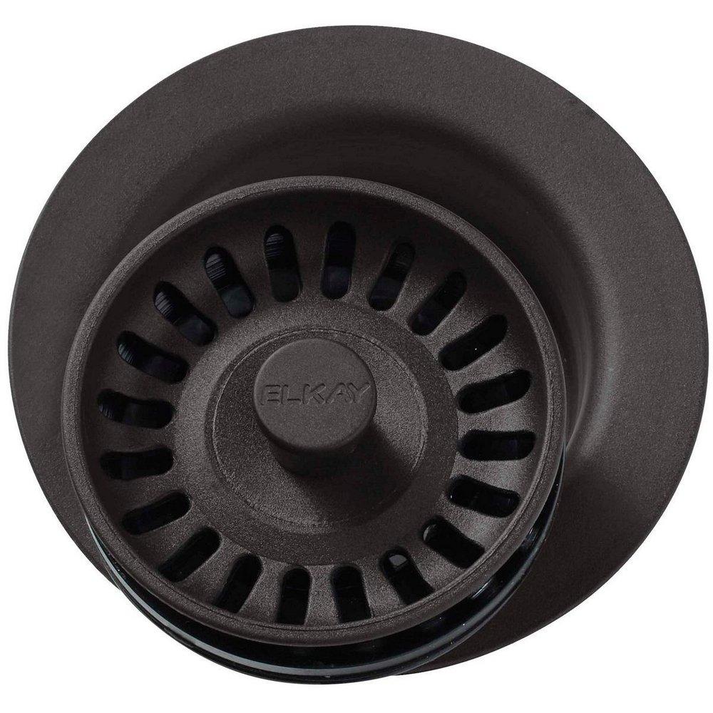ELKAY Elkay LKQD35MC Plastic Disposer Flange with Basket Strainer and Stopper Mocha