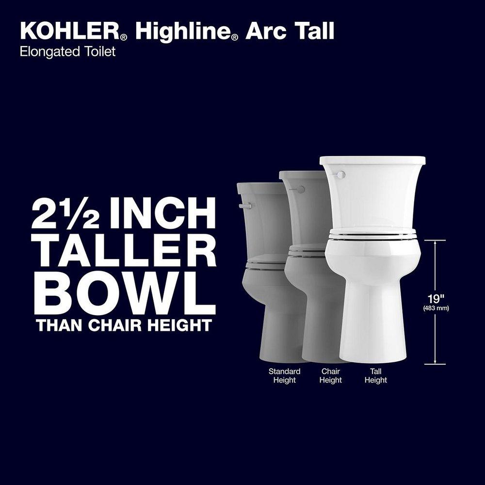 KOHLER KOHLER 22661-0 Highline Elongated Toilet Bowl Power Each Replacement MPN