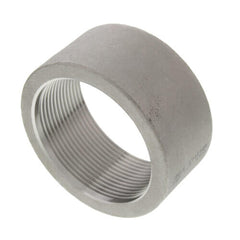 Merit Brass K411H-48 Half Coupling, 3 in Nominal, FNPT End Style, 150 lb, 304/304