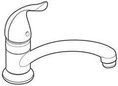 MOEN Moen 7423 Chateau Single Handle Kitchen Faucet 1.5 GPM 3/8 Inch Compression