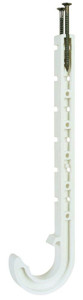 SIOUX CHIEF Sioux Chief 553-4W Swivel J-Hanger 1 in Zinc Plastic Hanger