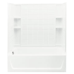Sterling 71120110-0 Ensemble 60 in. x 32 in. Tub & Shower Unit White with Left Drain