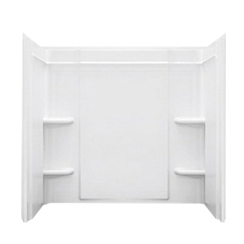 STERLING HVAC Sterling 71374100-0 Ensemble Medley 60 x 30 x 73 in. Tub & Shower Wall in White