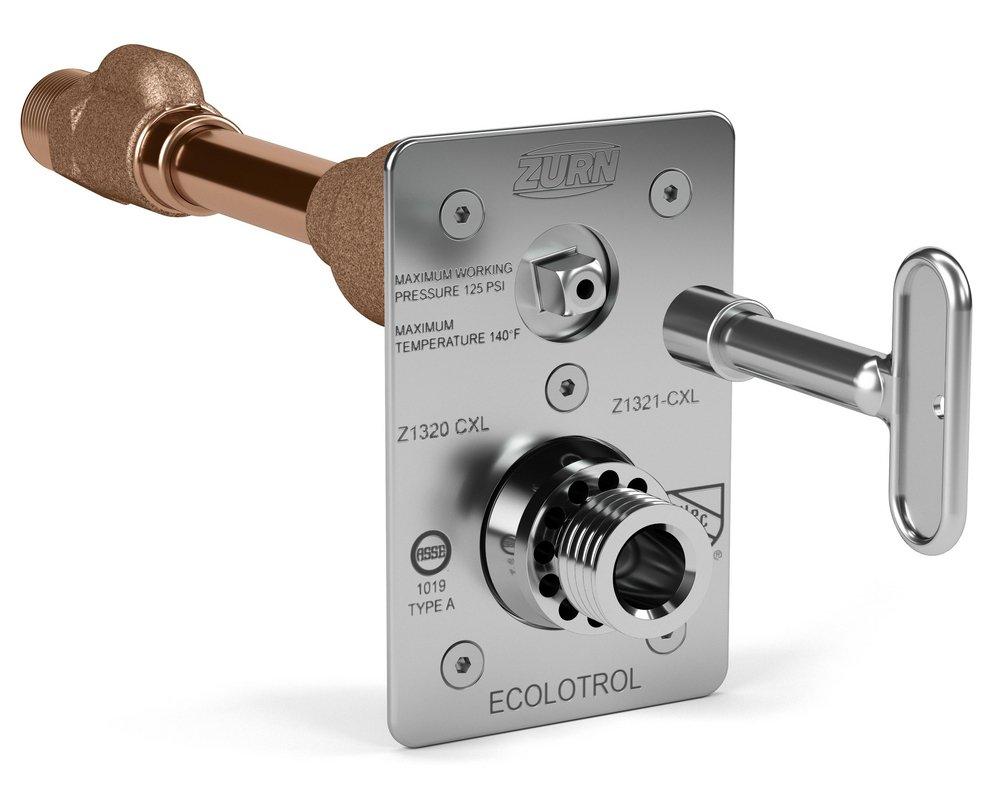 ZURN Zurn Z1321-CXL-12 Ecolotrol® Stainless Steel 3/4 in. Female Solder and MPT x GHT Wall Hydrant