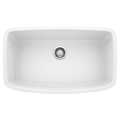 BLANCO Blanco 441773 Valea 32 x 19 in. No Hole Composite Single Bowl Undermount Kitchen Sink in White