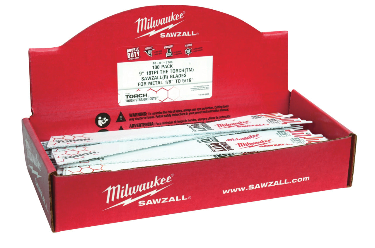 MILWAUKEE Milwaukee 48017787 The Torch 14 TPI 9 Inch Reciprocating Saw Blade