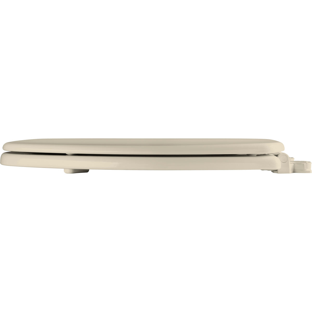 CHURCH Church 585EC 006 Enameled Wood Toilet Seat with Cover, Elongated Closed Front, Bone
