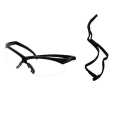 JONES STEPHENS Jones Stephens G30011 Nemesis Safety Glasses Clear Lens Wrap-Around with ANSI Z87.1