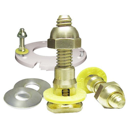 RJS TECH RJS Tech 42443 SetFast Solid Brass Self Adjusting Heavy-Duty Closet Bolt 5/16 inch x 2-1/4 inch