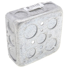 Steel City 521511/23/4 Square Outlet Box 4 Inch Drawn 1/2 & 3/4 KO's