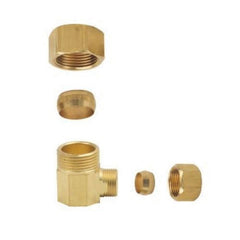 BrassCraft 65-10-6X C 5/8 x 3/8 in. OD Tube Compression Reducing Union Brass Elbow