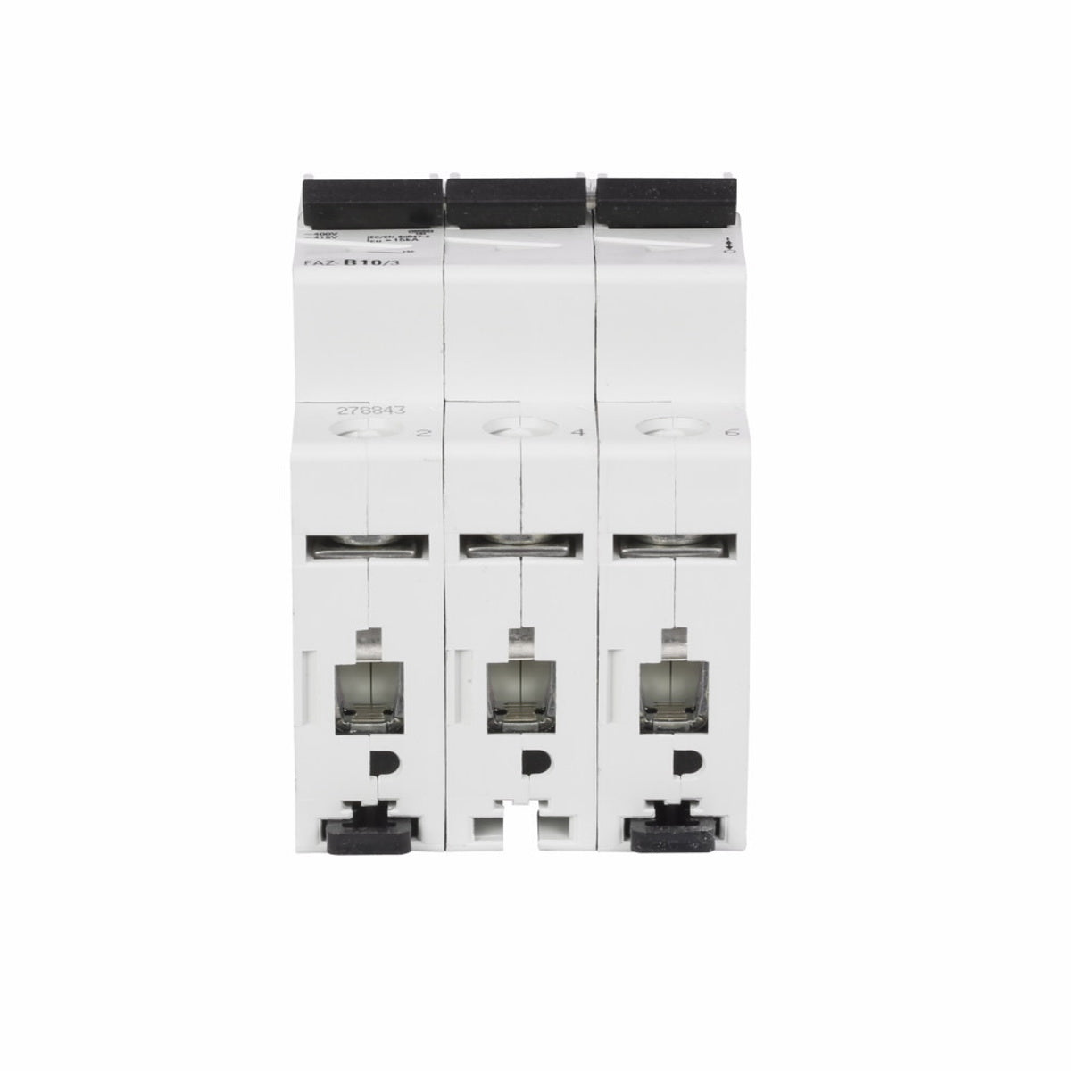 EATON Eaton FAZ-D20/3-NA Current Limiting Miniature Circuit Breaker 277/480 VAC 20 A 10 to 14 kA Interrupt 3 Poles 10 to 20X/D-Curve Thermal Magnetic
