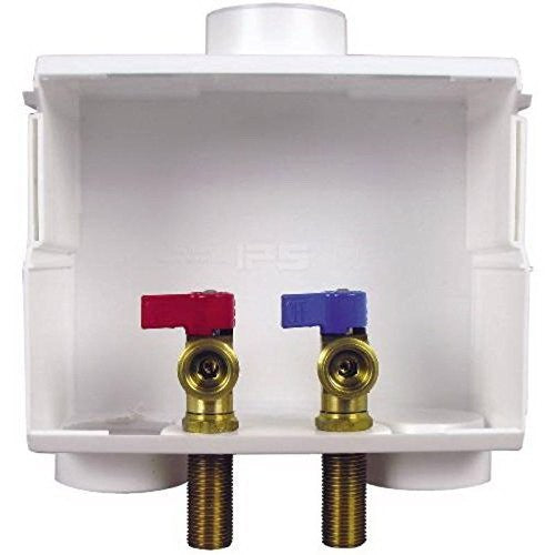 IPS CORPORATION IPS Corporation 82052 Water-Tite DU-ALL Outlet Box With Quart Turn Valve For Use With Dual Drain Washing Machine 1/2 in C