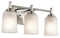 Kichler Lighting 45574NI Shailene 3-Light Bath Light in Brushed Nickel