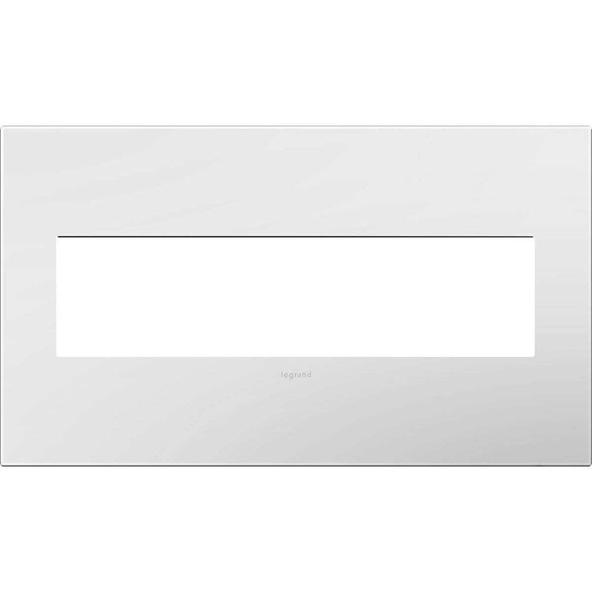 LEGRAND Legrand AWP4GWH4 Pass & Seymour AWP4G-WH4 4-Gang 2-Module Wall Plate Gloss White