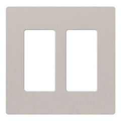 LUTRON Lutron SC-2-TP Claro Wallplate 2-Gang Taupe