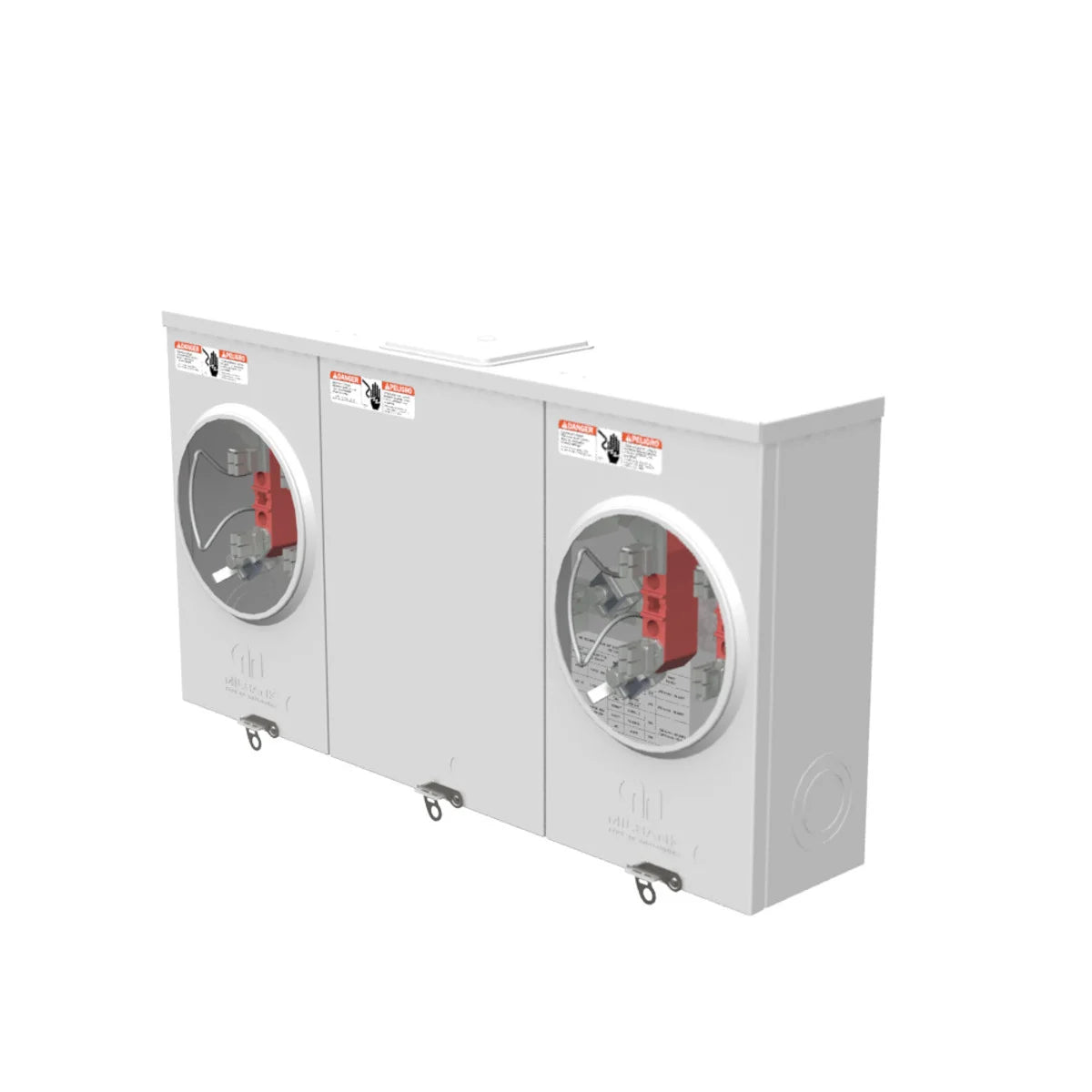 MILBANK Milbank U1252-X-KK-K3-BLG 4 Term Ringless Large Closing Plate Horn Bypass 2 Position Single Connector 4-600 kcmil