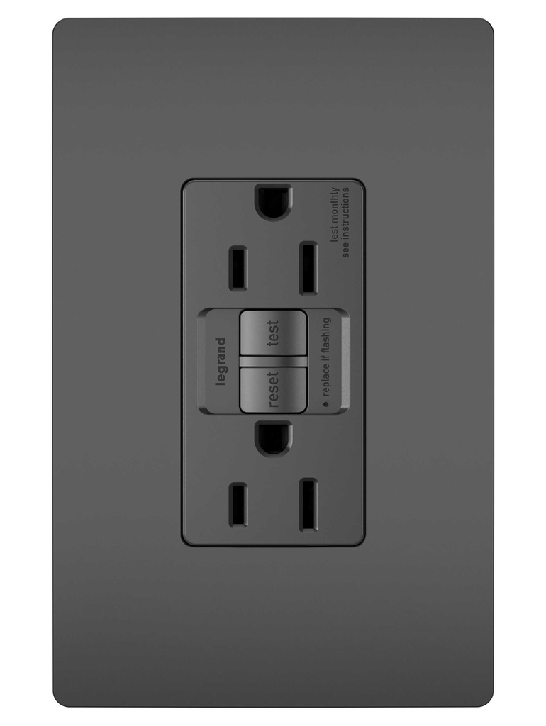 LEGRAND Pass & Seymour 1597BK 15A 125V Self-Test GFCI Black
