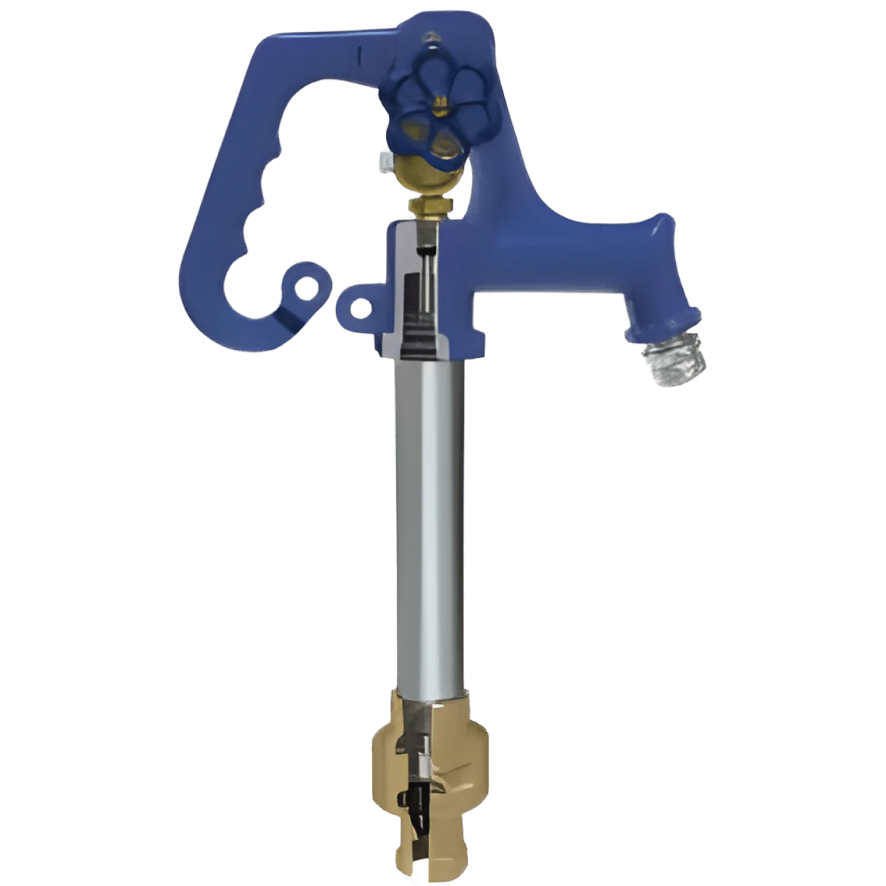 SIMMONS MANUFACTURING Simmons 803SB Simmons 3 ft Bury Deluxe Frost-Proof Yard Hydrant Lead-Free 3/4 inch NPT Inlet x 3/4 Male Hose Outlet