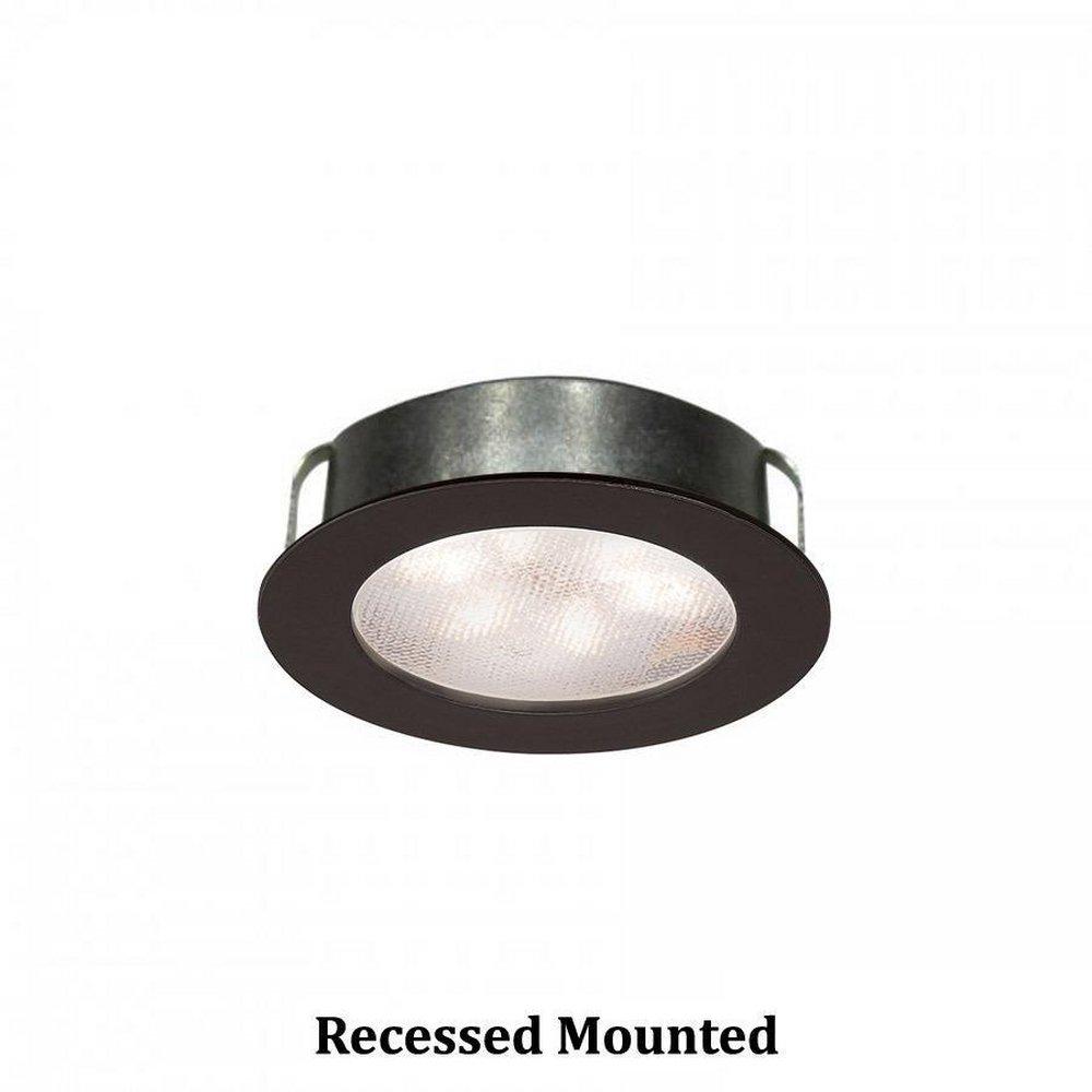 WAC LIGHTING WAC Lighting HR-LED87-BK LEDme Round Button Light 3000K - Black