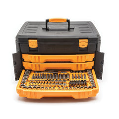Apex Tool Group 80972 Mechanics Tool Set 1/4 in, 3/8 in and 1/2 in Drive 243 Pieces