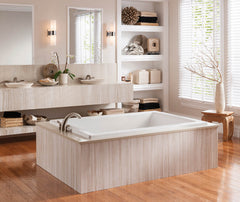 Aquatic 6032DMIN 60 x 32 AcrylX Drop-in Universal Drain Whirlpool Bathtub