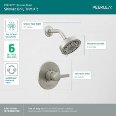 DELTA FAUCET Delta Faucet PTT188782-BN Peerless Precept: Shower Only Trim Kit 2 gpm
