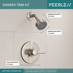 DELTA FAUCET Delta Faucet PTT188782-BN Peerless Precept: Shower Only Trim Kit 2 gpm