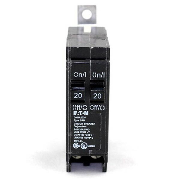 EATON Eaton DNBA2020 Eaton BAB thermal magnetic circuit breaker 20A 10 kAIC Two-pole