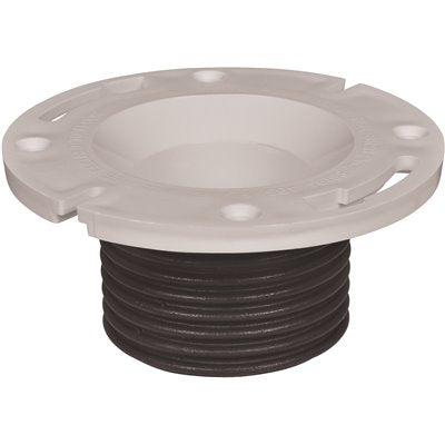 IPS CORPORATION IPS Corporation 86193 Push 'N Repair PVC Closet Flange Fits 4-Inch Pipe