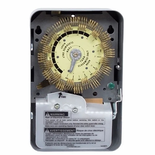 INTERMATIC Intermatic T1905HD 24-Hour Heavy-Duty Metal Dial Mechanical Time Switch 125 VAC