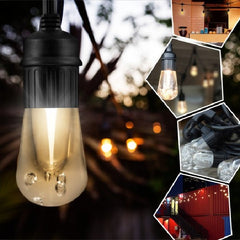 Jasco 35629 LED Cafe Lights, LED Lamp, 120 V, (12) Lamps