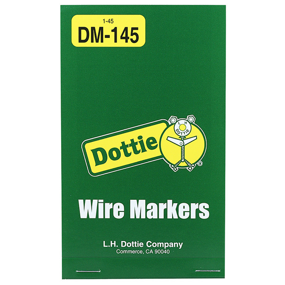LH DOTTIE L.H. Dottie DM145 Wire Marker Books - Vinyl Cloth 1 - 45
