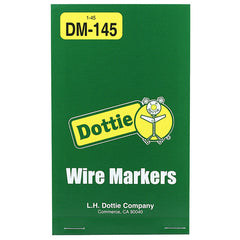 L.H. Dottie DM145 Wire Marker Books - Vinyl Cloth 1 - 45