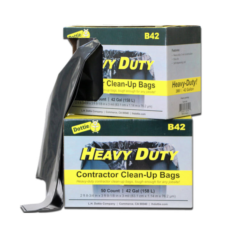 LH DOTTIE L.H. Dottie B42 Contractor Clean-Up Bag 42 Gallon 3 Mil Replacement MPN