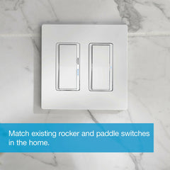 LUTRON Lutron DVRF-5NS-IV Lutron Claro Smart Switch for Caseta Smart Lighting 120 V 5 A
