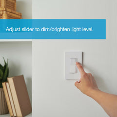 LUTRON Lutron DVRF-6L-IV Diva Smart Dimmer Switch for Caseta Smart Lighting 120 V