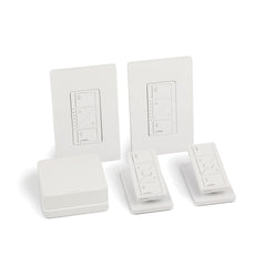 LUTRON Lutron P-BDG-PKG2W Caseta Wireless Starter Kit with Smart Bridge, 8-Pack