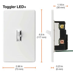 LUTRON Lutron AYCL-153P-AL Ariadni LED Dimmer Power 150W LED or 600W Incandescent