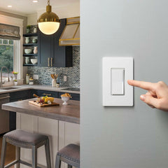 LUTRON Lutron STCL-153PH-WH Sunnata LED+ Single Pole/3-Way Dimmer 120 V 150W LED CFL or 600W Incandescent Halogen Max Ratings