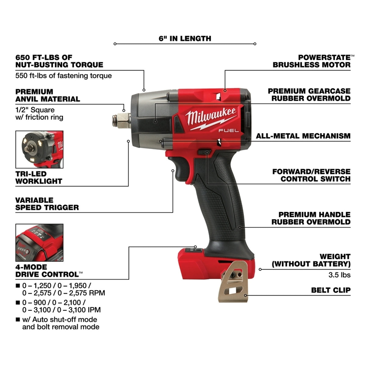 MILWAUKEE Milwaukee 3697-27 M18 FUEL 7-Tool Combo Kit