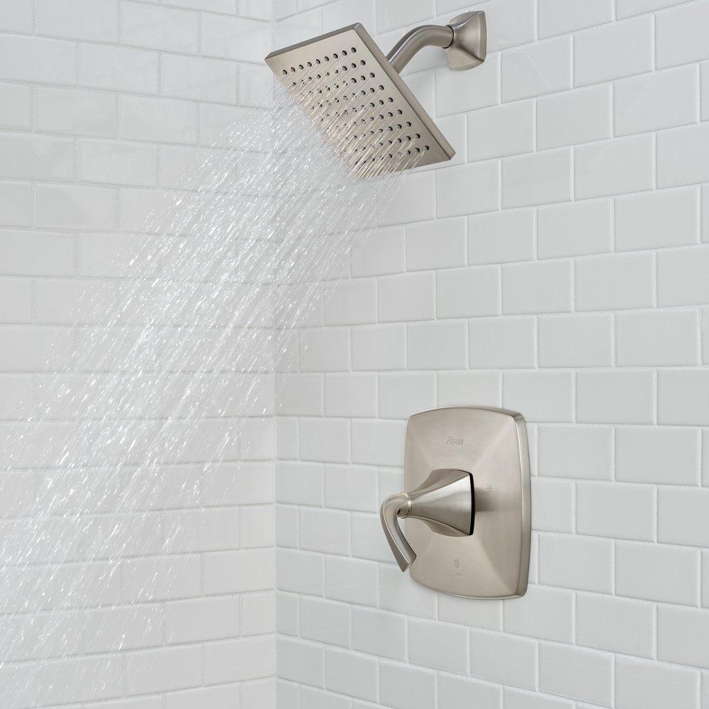 PFISTER Pfister LG89-8BSK Bronson One Handle Single Function Bathtub & Shower Faucet in Brushed Nickel (Trim Only)