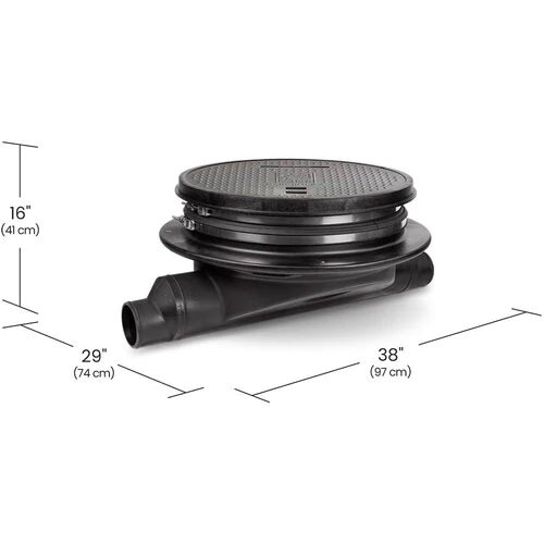 SCHIER PRODUCTS Schier 8064-001-01 Wastewater Sampling Port Cover, Polyethylene