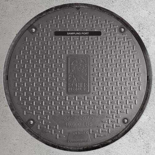 SCHIER PRODUCTS Schier 8064-001-01 Wastewater Sampling Port Cover, Polyethylene