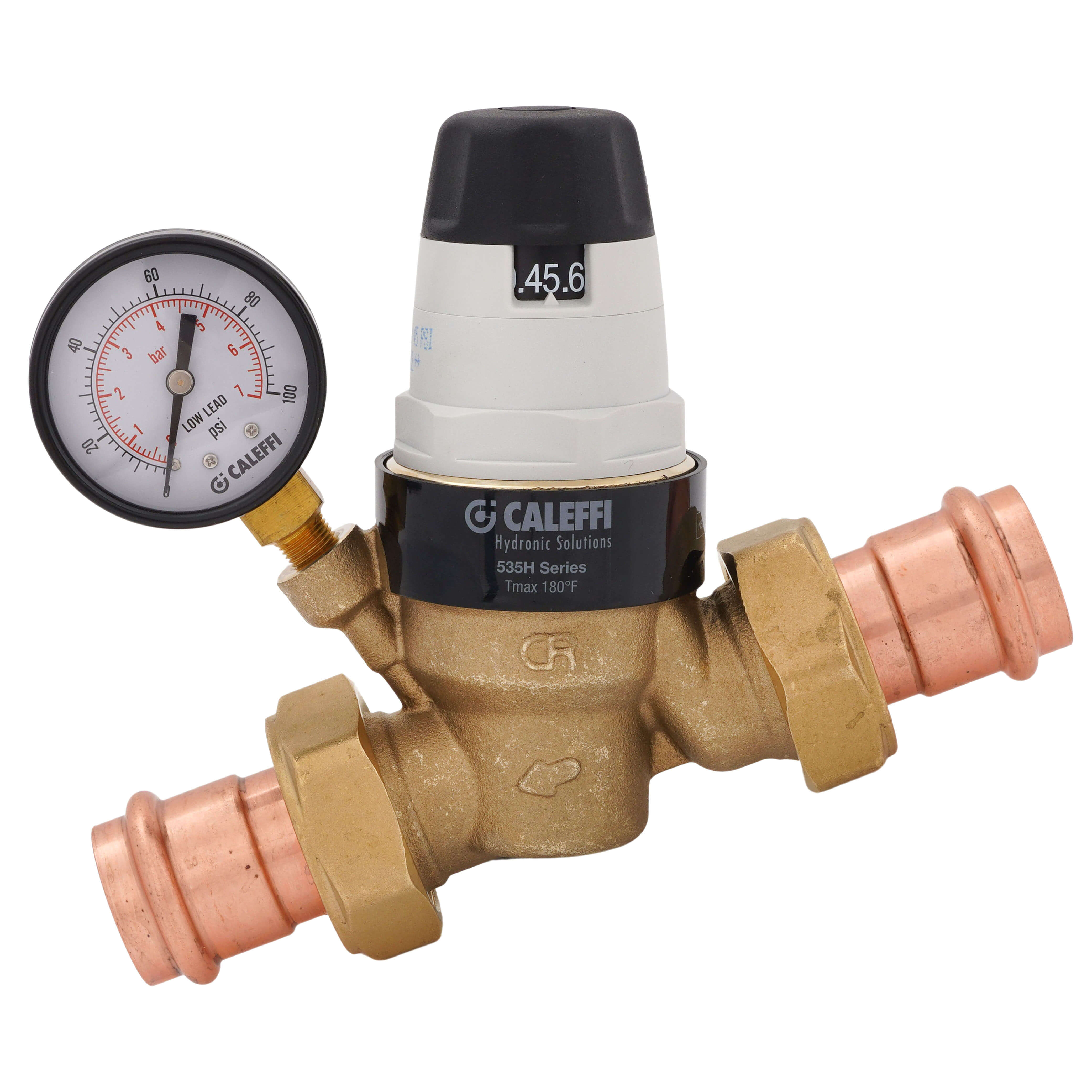 CALEFFI Caleffi 535661HA PressCal PRV ASSE 1003, 1 Press w/ Pressure Gauge