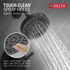 DELTA FAUCET Delta Faucet T14435-BL Saylor Single Handle Multi Function Bathtub & Shower Faucet in Matte Black (Trim Only)