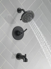 DELTA FAUCET Delta Faucet T14435-BL Saylor Single Handle Multi Function Bathtub & Shower Faucet in Matte Black (Trim Only)